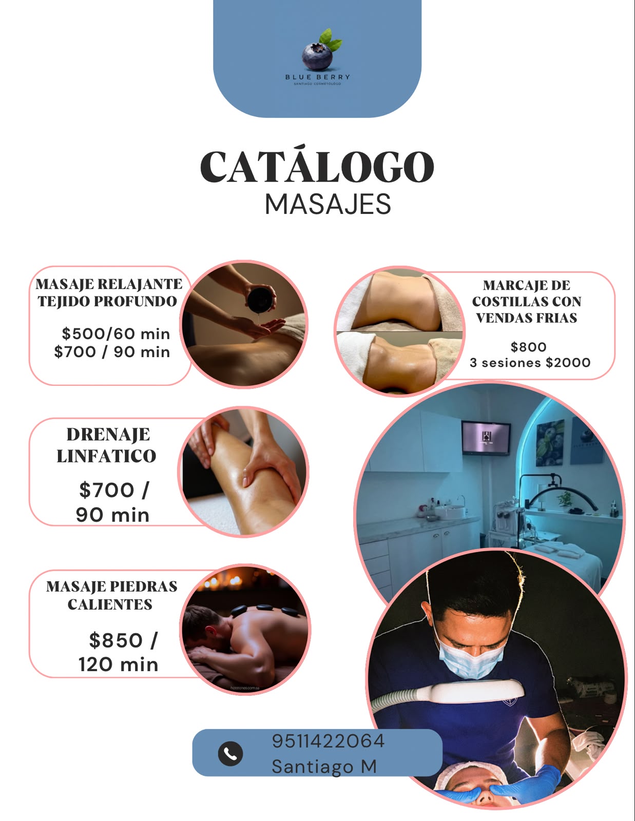 Catálogo de masajes Blueberry