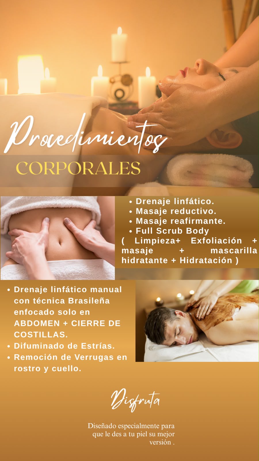 Procedimientos corporales Blueberry